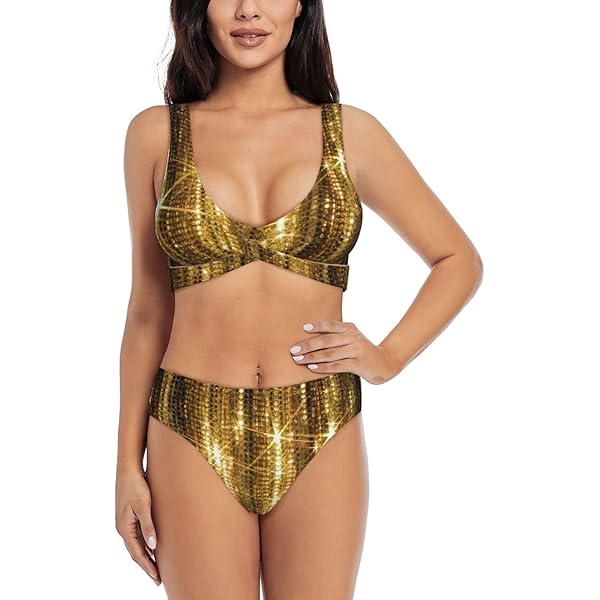 GLAM FIT ゴールドビキニセット GLAM FIT ゴールドビキニセット Bikini Competition Suits